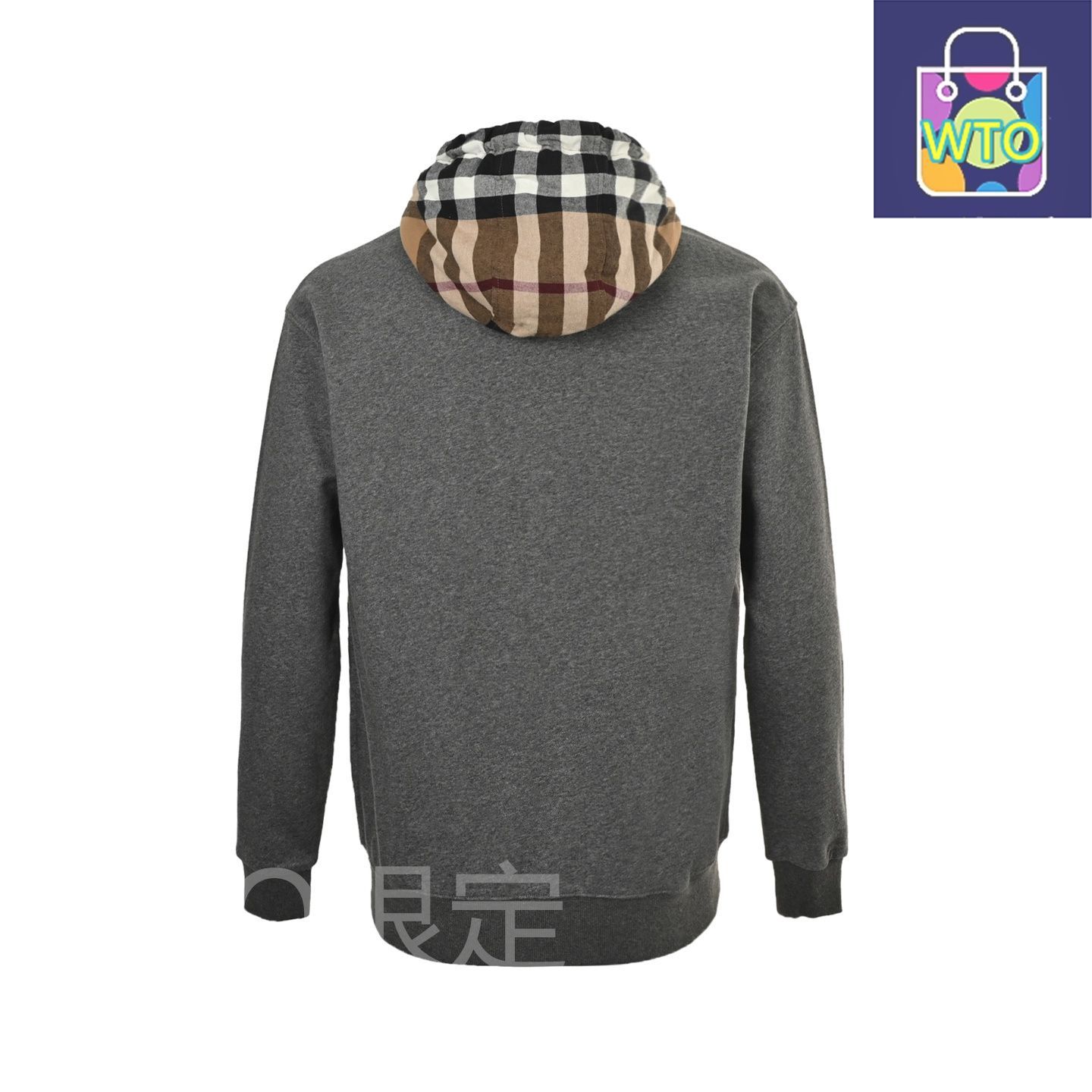  今日 Burberry バーバリー 接ぎ目チェックフードジッパージャケット 毛圈素材アウター トップス トップス バレエ