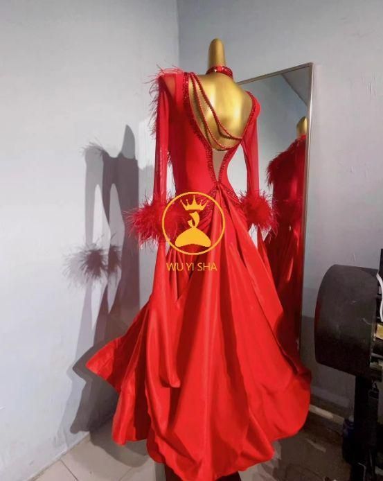 新品未使用オーダーメイド 社交ダンス衣装 スタンダードドレス