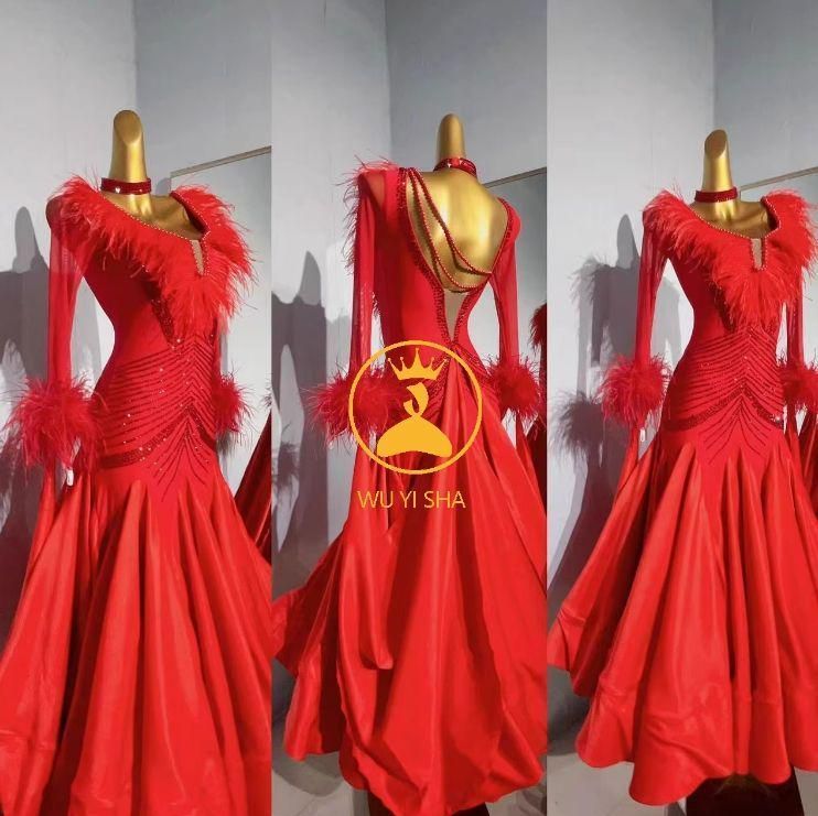 新品未使用オーダーメイド 社交ダンス衣装 スタンダードドレス