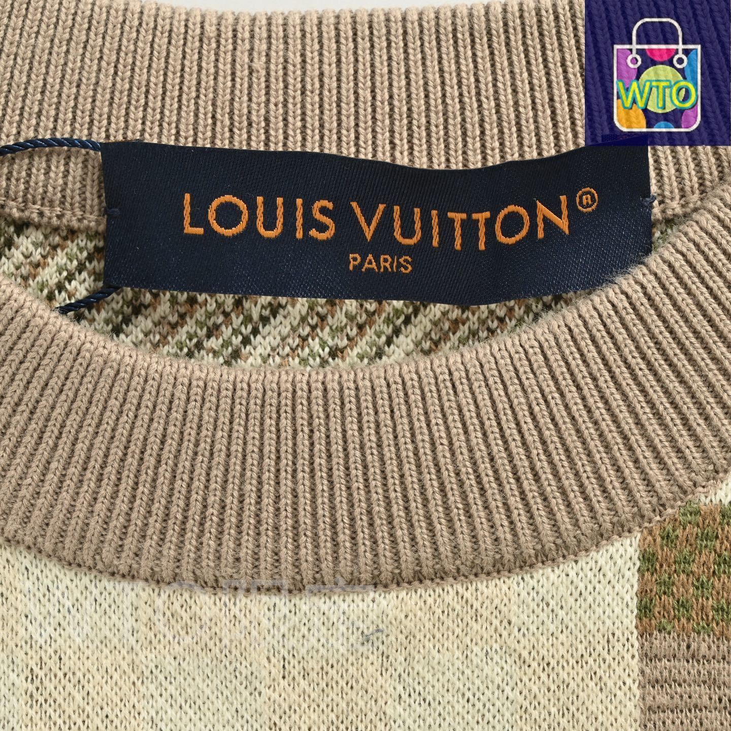 ヴィトン カモフラージュモザイクニットセーター