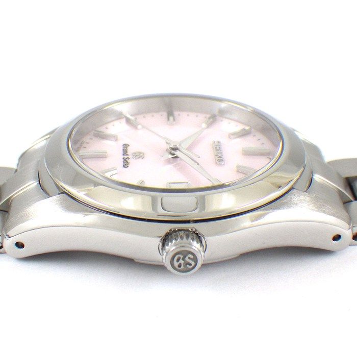 グランドセイコー Grand Seiko 腕時計 ヘリテージ STGF 267 4 J 52-0 AB 0 デイト ピンクシェル文字盤 SS クオーツアナログ