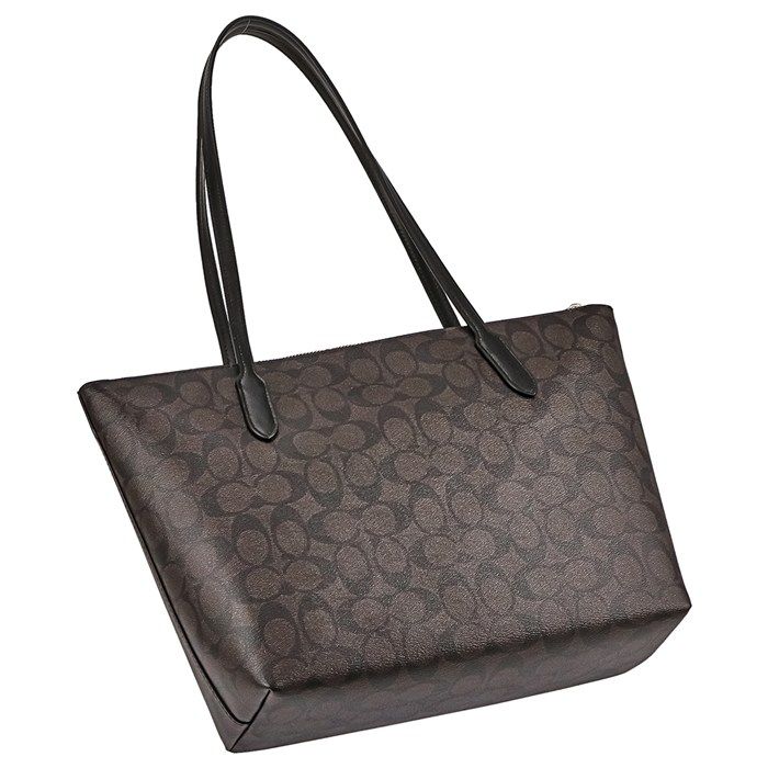 コーチ COACH トートバッグ 4455 IMAA8 ブラウン ブラック レザー (PVC