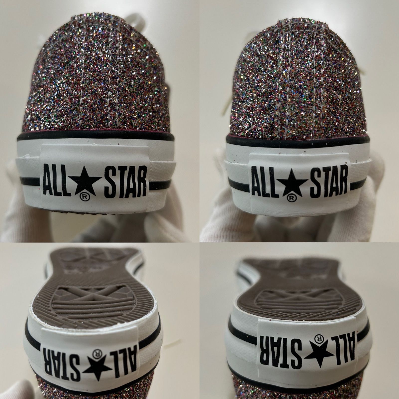 ピンクマルチラメレディーススニーカー ウォーキングシューズ