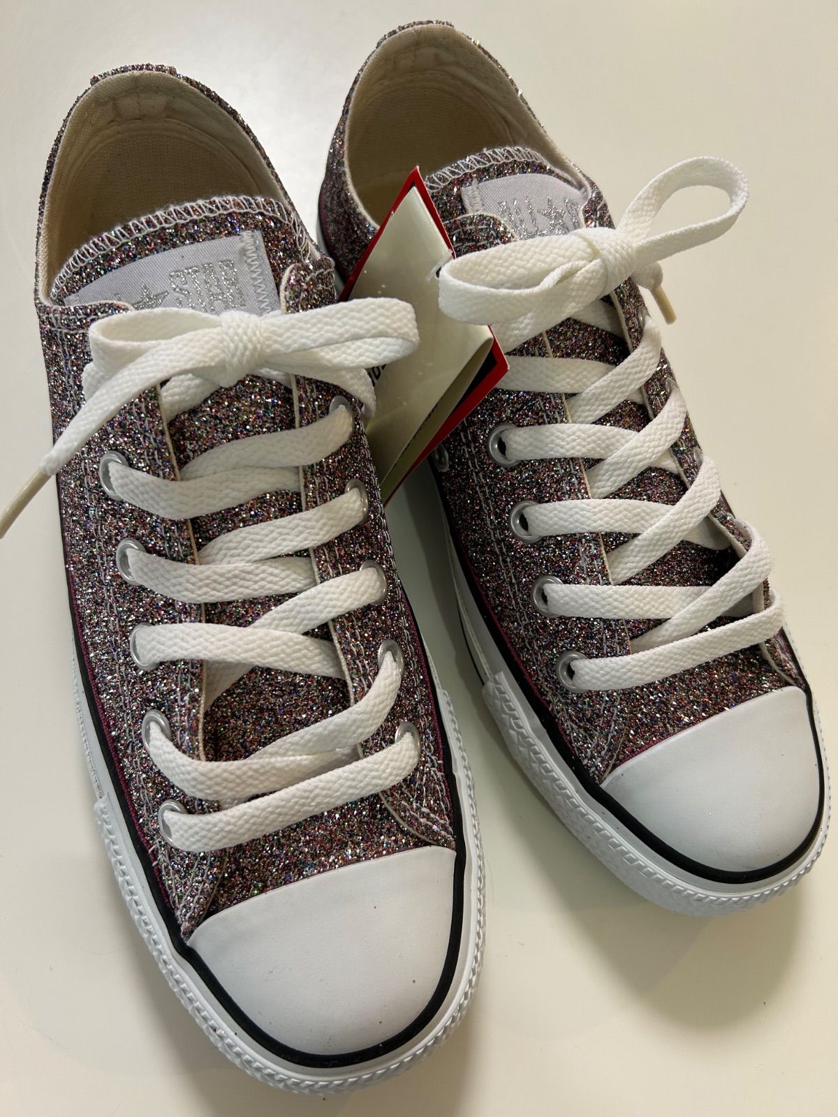 コンバース5 CJ 913オールスター イルミー OX ピンクマルチラメレディーススニーカー ウォーキングシューズ ジョギングシューズ カジュアルシューズ くつ クツ 紐靴 レースアップシューズ23.5センチレディース女性用婦人women