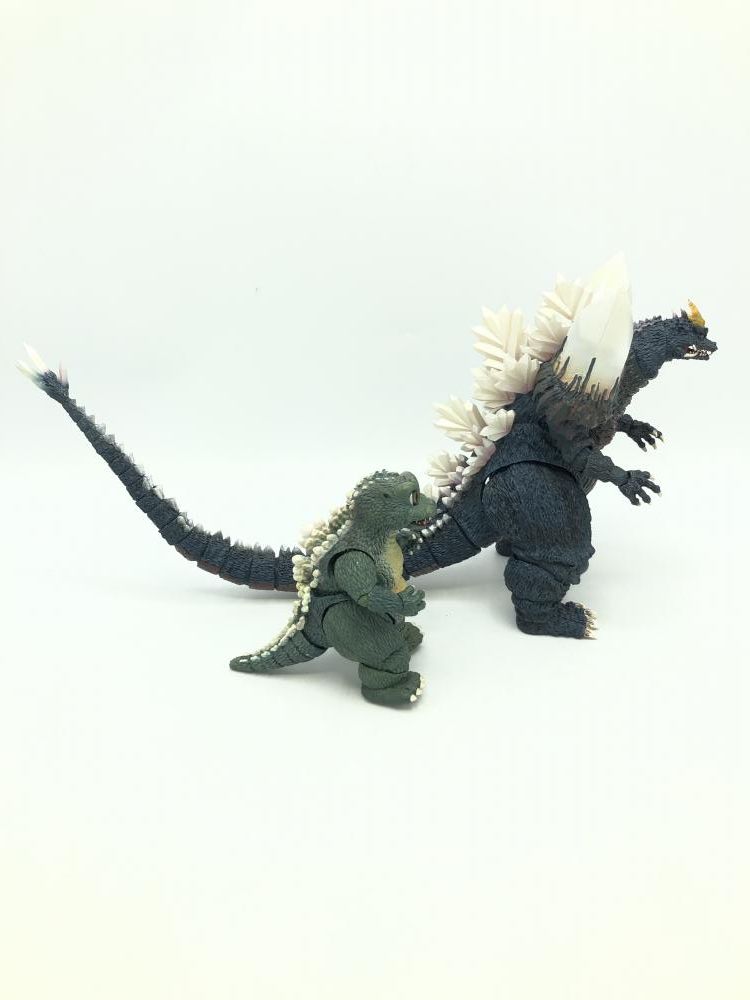 中古】S.H.MonsterArts スペースゴジラ & リトルゴジラ Special Color