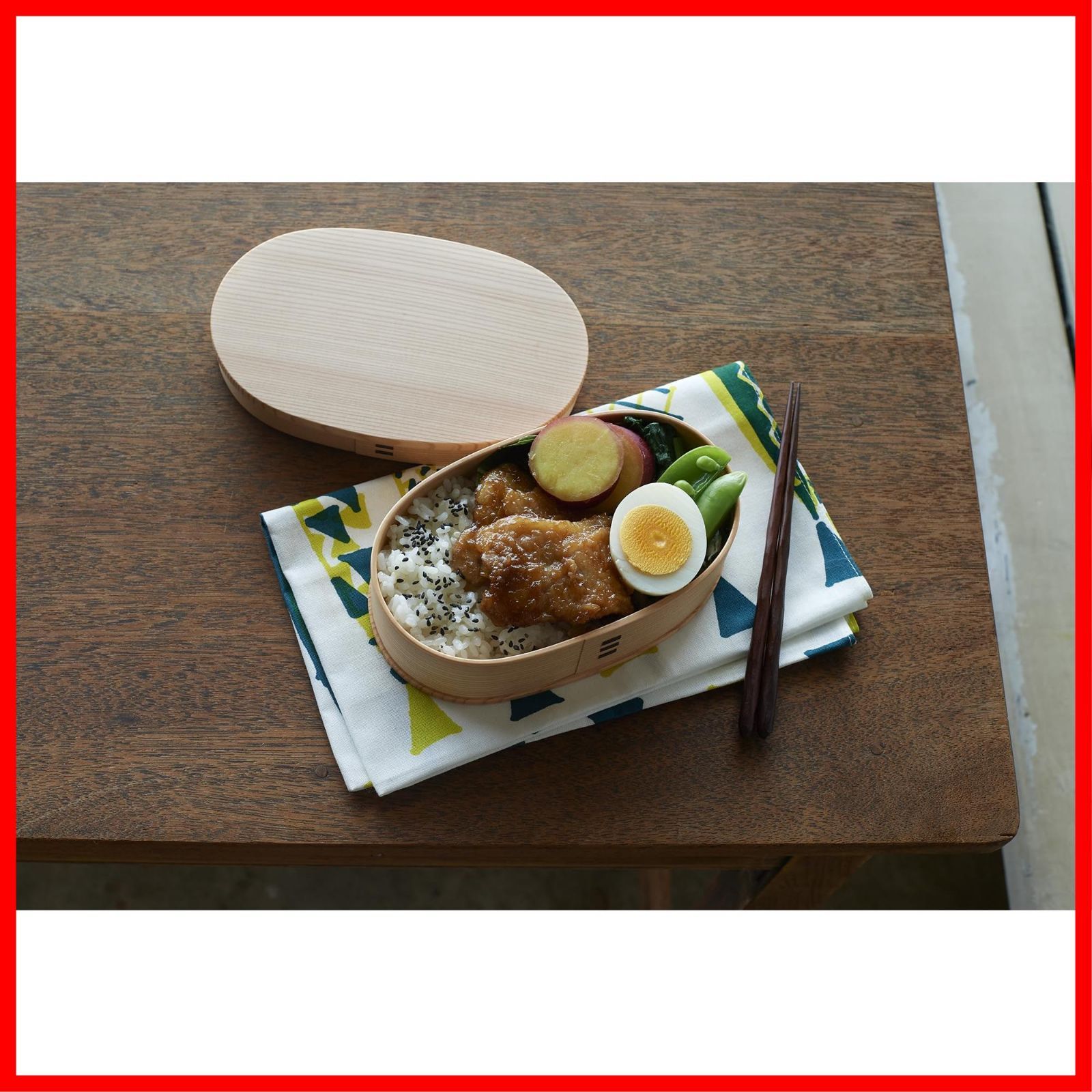 在庫 弁当箱 わっぱ 曲げわっぱ bento 490ml 2450 box 小判弁当 小 大館工芸社