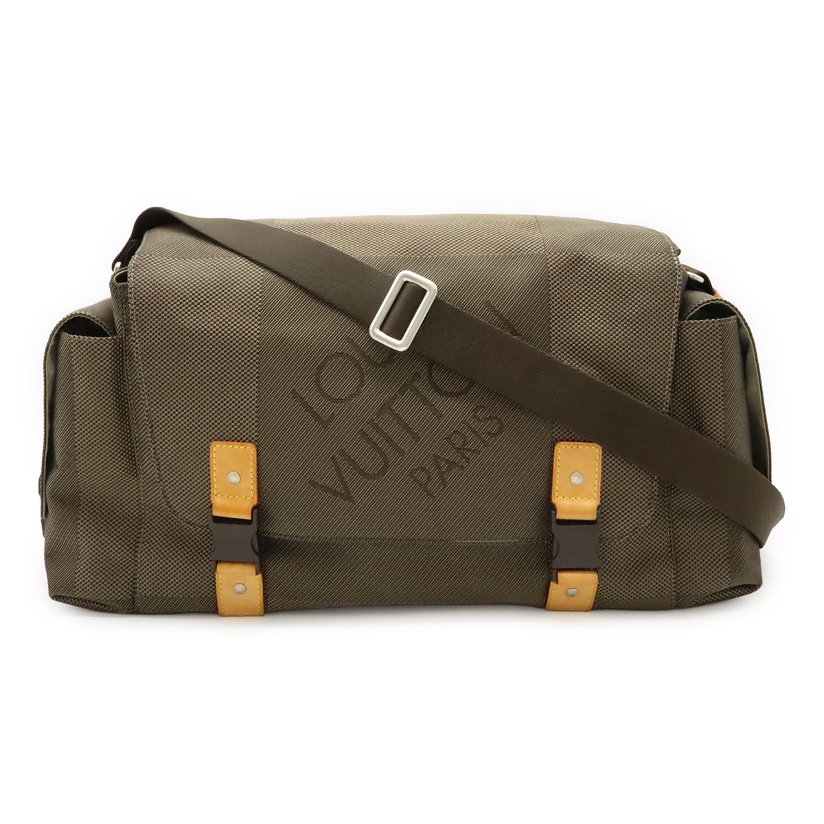 LOUIS VUITTON ルイ ヴィトン ダミエジェアン ベリエ ショルダーバッグ 斜め掛けショルダー キャンバス テール カーキ M93074