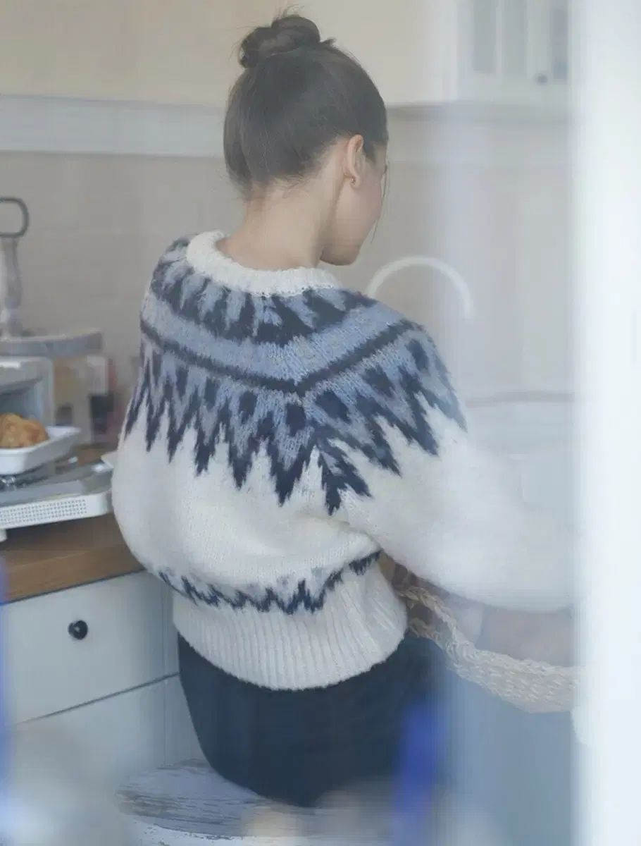 ノルディック ニットカーディガン