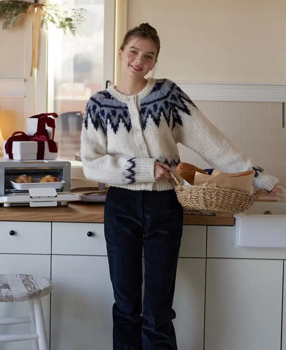 リエル ノルディック ニットカーディガン レディースニットカーディガン レディース冬ニット レディースニット レディースカーディガン