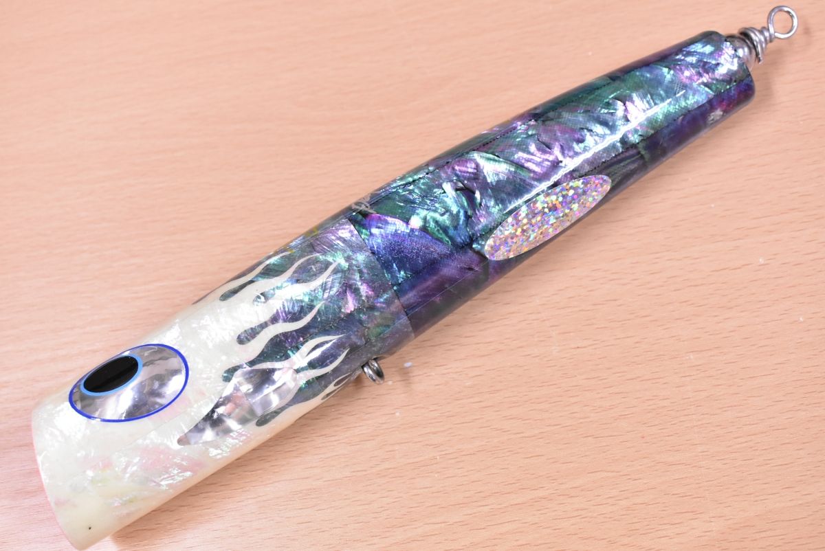 貝田ルアー 若夏 オーバル 230 アバロン SHELL SHAPING LURES Urizun Oval ヒラマサ GT キャスティング 釣り 等に