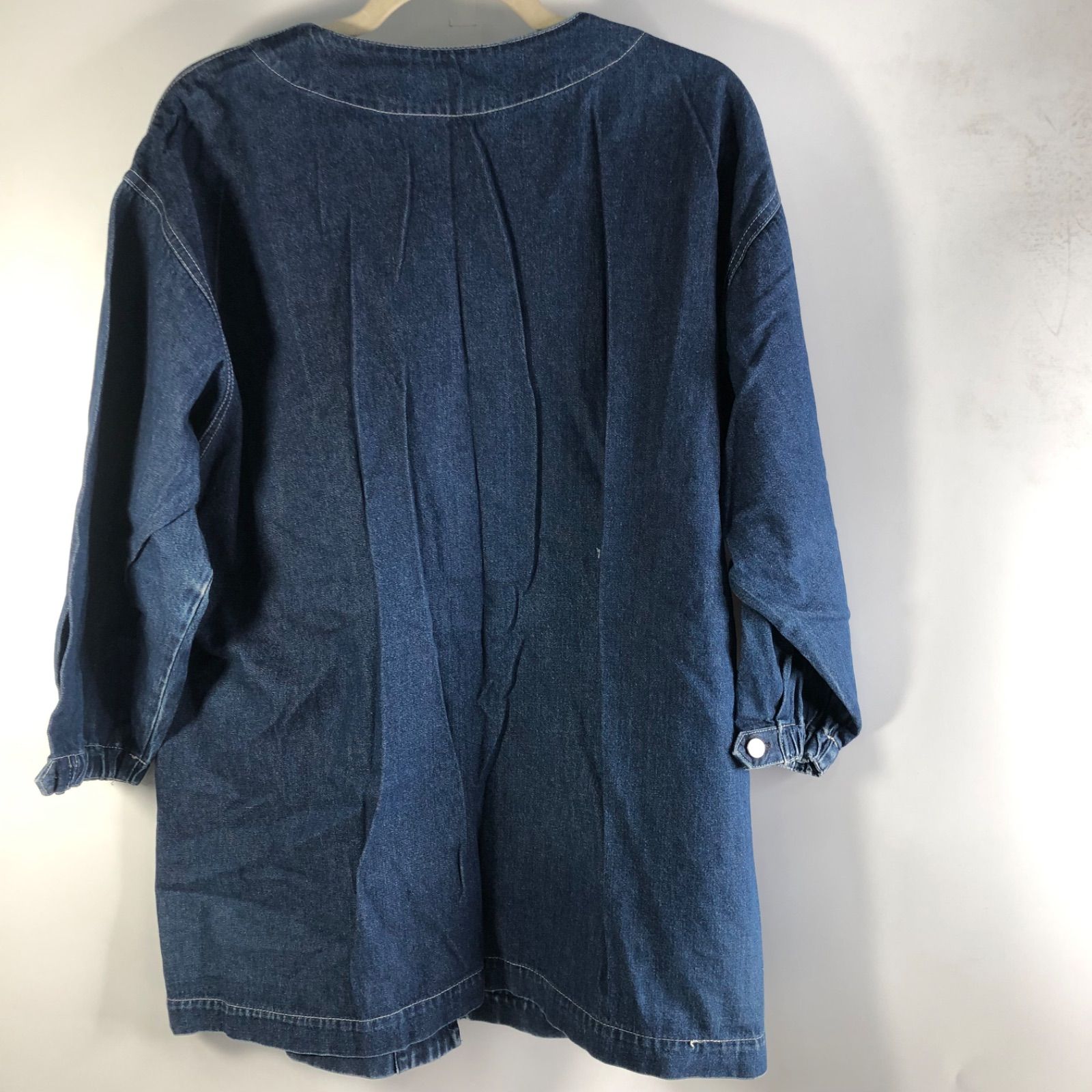 A1112-22-8 im MIYAKE DESIGN STUDIO イッセイミヤケ ノー デニム ジャケット ブルー サイズM 152-160