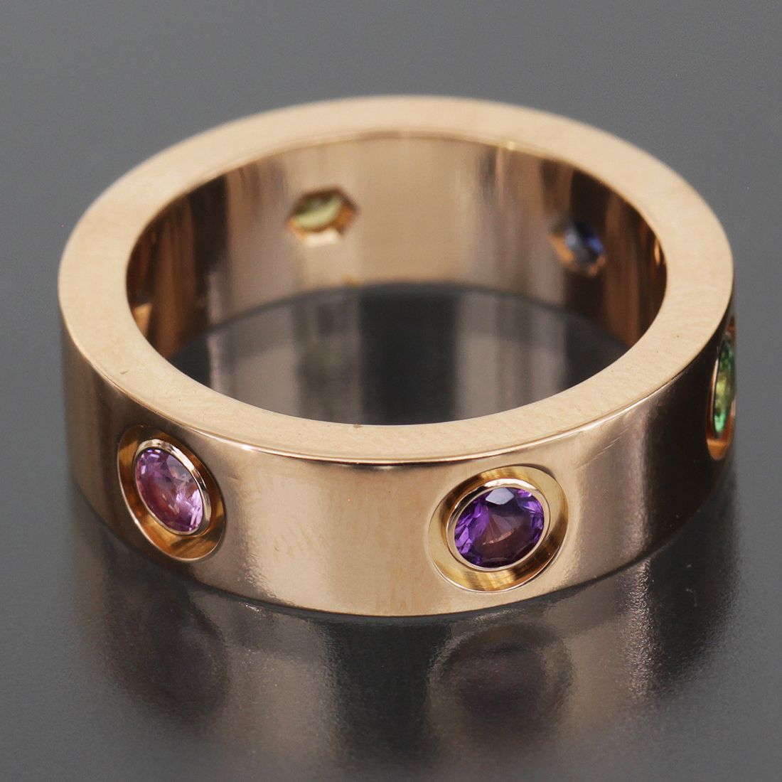 カルティエ マルチ ラブリング 8 5号 49 K 18 PG E 1877