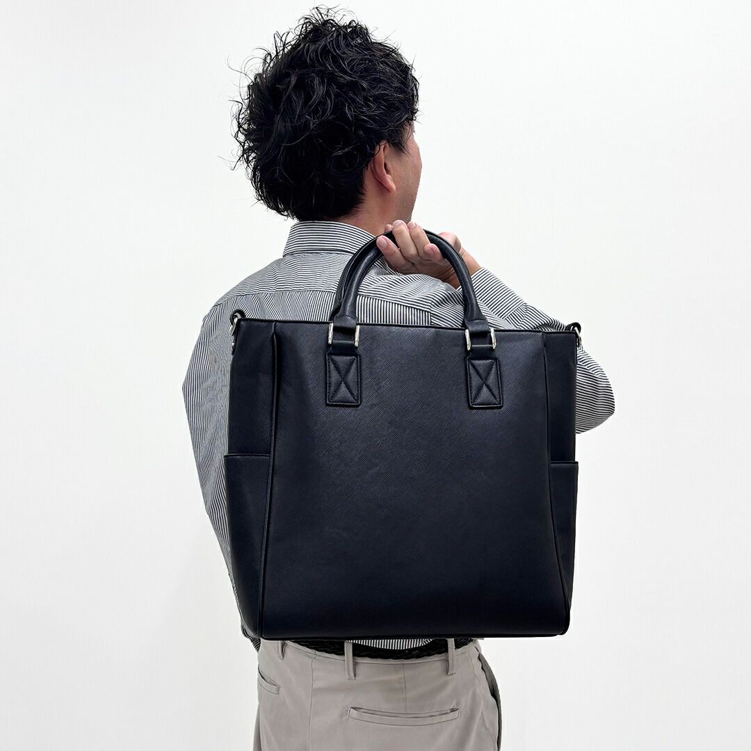 monte SPIGA モンテスピガ トートバッグ サフィアーノ メンズ MOSD8067SABK