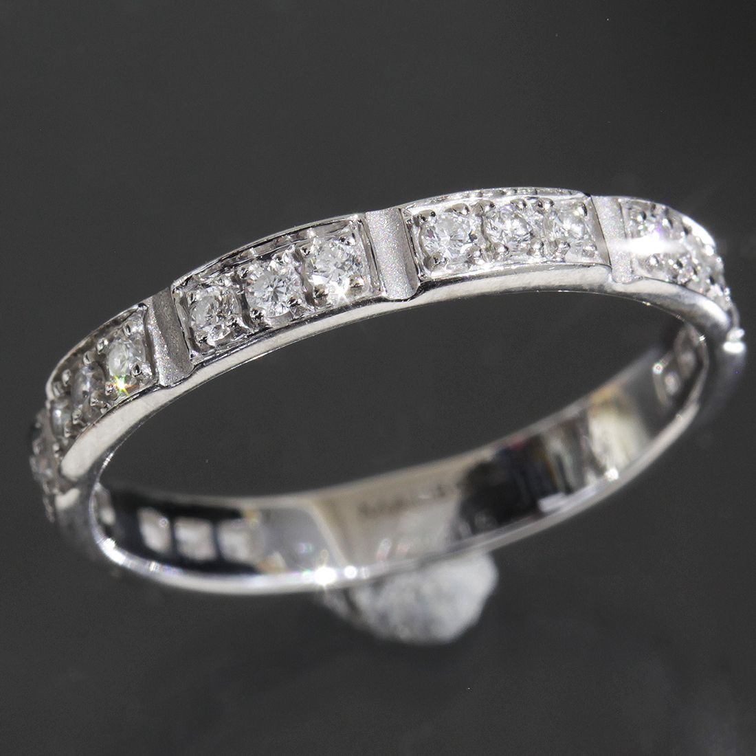 モーブッサン フルダイヤ リング 10.5号 K18WG 箱 E1901