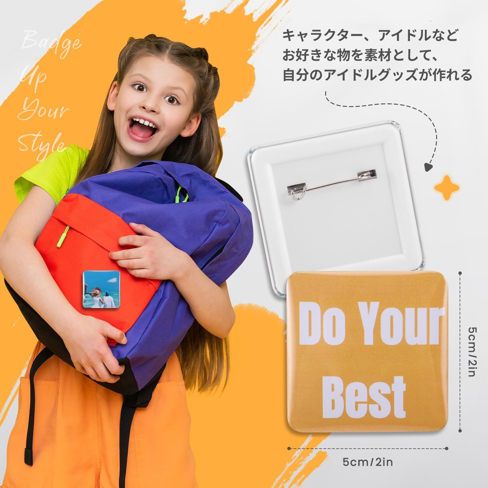 四角形缶バッジメーカー 缶バッジマシーン 缶バッヂ 回転式缶バッチマシーン 缶バッジ バッジ素材100個付き 缶バッヂ製造機 小型 軽量 DIYのおもちゃ バッヂ製造機 手芸 手づくり 入学祝いプレゼント パープル WWW_OPDRERGINERDOGAN_COM