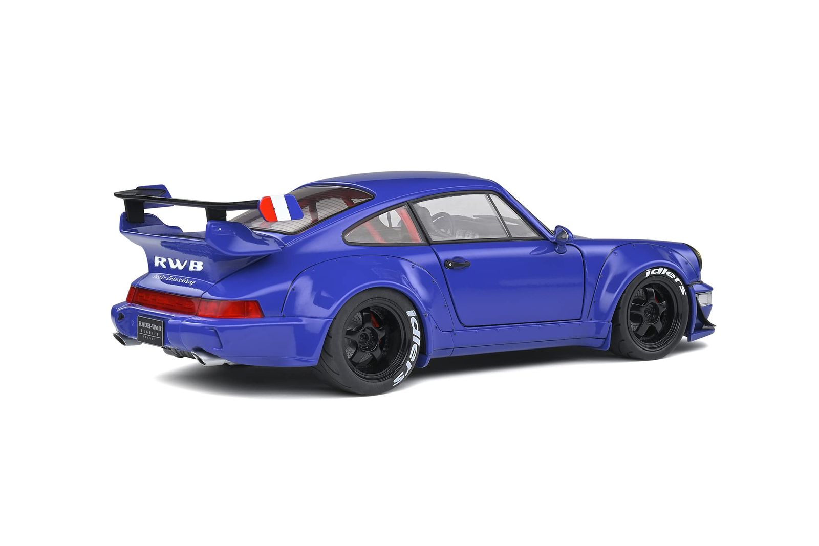 ミニカー 1 18 ポルシェ 911 964 RWB SOLIDO 1 18 911 964 RWB RAUH WELT 1992 BLUE 1807503