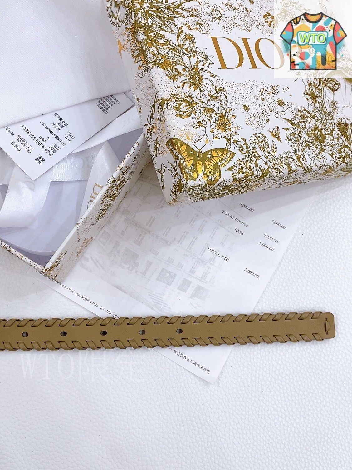 WTO通販 Dior Saddle Belt ブラックスムースレザー WTO輸入 UGB 23 ベルト 小物 メンズ