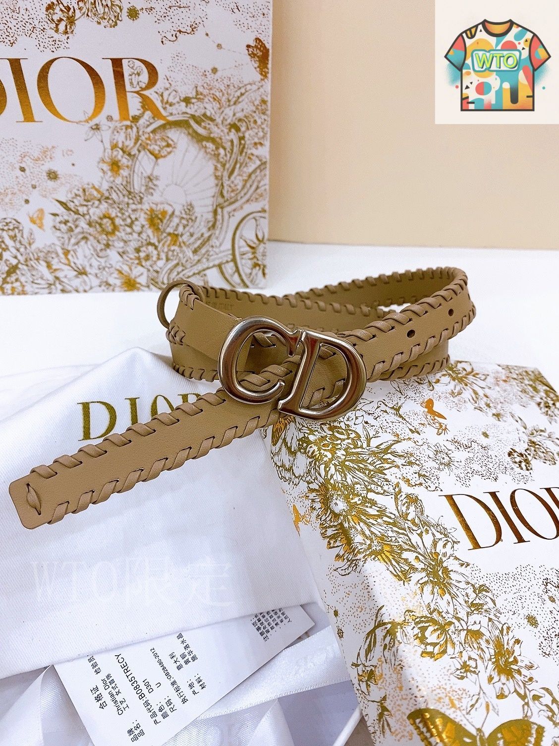 WTO通販 Dior Saddle Belt ブラックスムースレザー-WTO輸入-BMN79