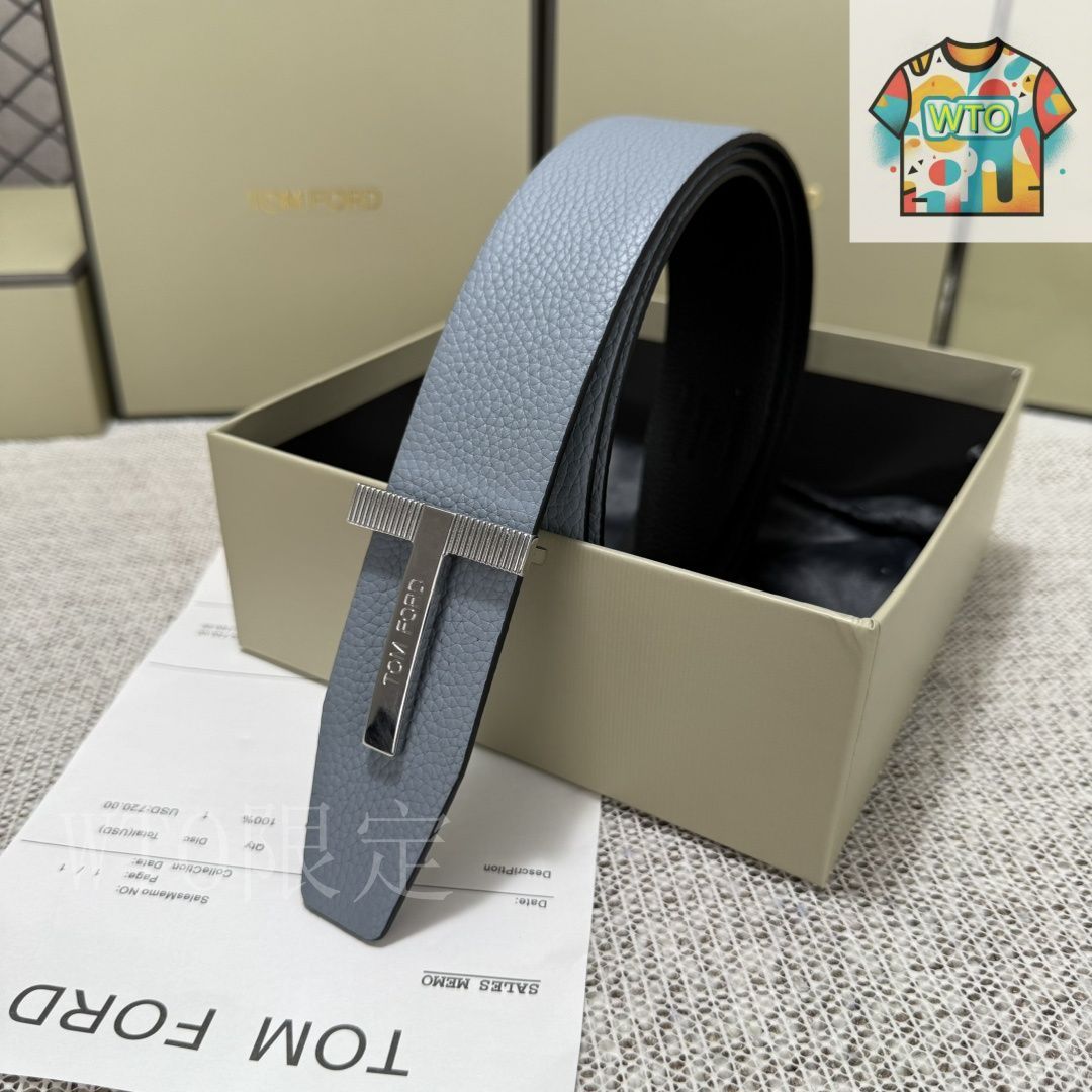WTO通販 Tom Ford トムフォード ダブルフェイス 1 st Layer Leather Belt WTO輸入 ZEX 01