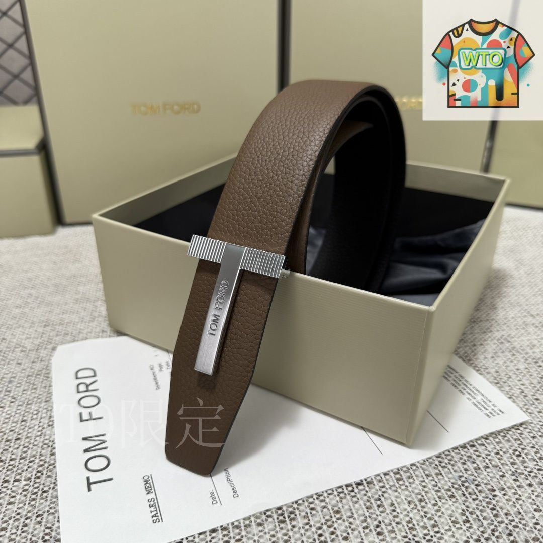 WTO通販 Tom Ford トムフォード ダブルフェイス 1st Layer Leather Belt-WTO輸入-HMP62