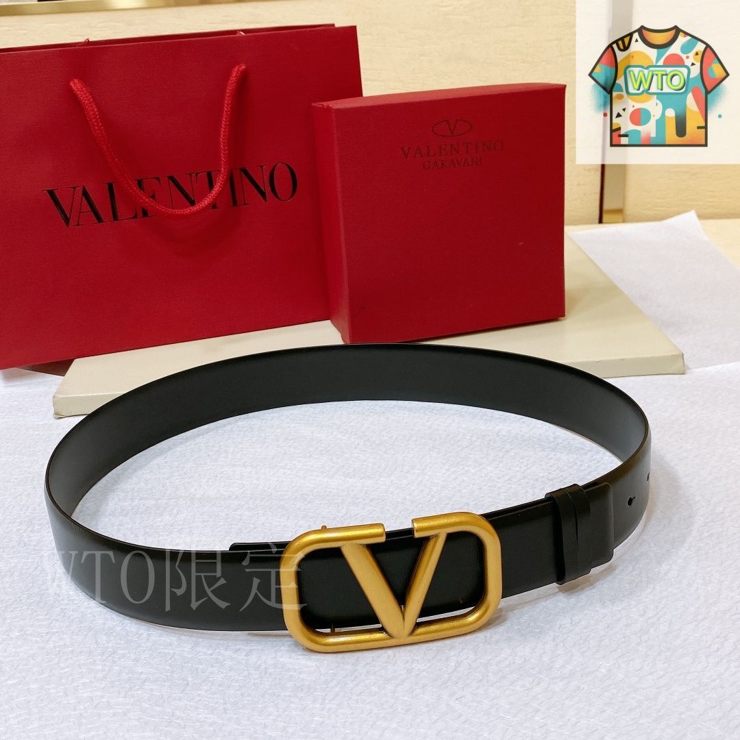 WTO通販 VALENTINO GARAVANI VLOGO SIGNATURE ダブルサイドベルト-WTO輸入-RKI10
