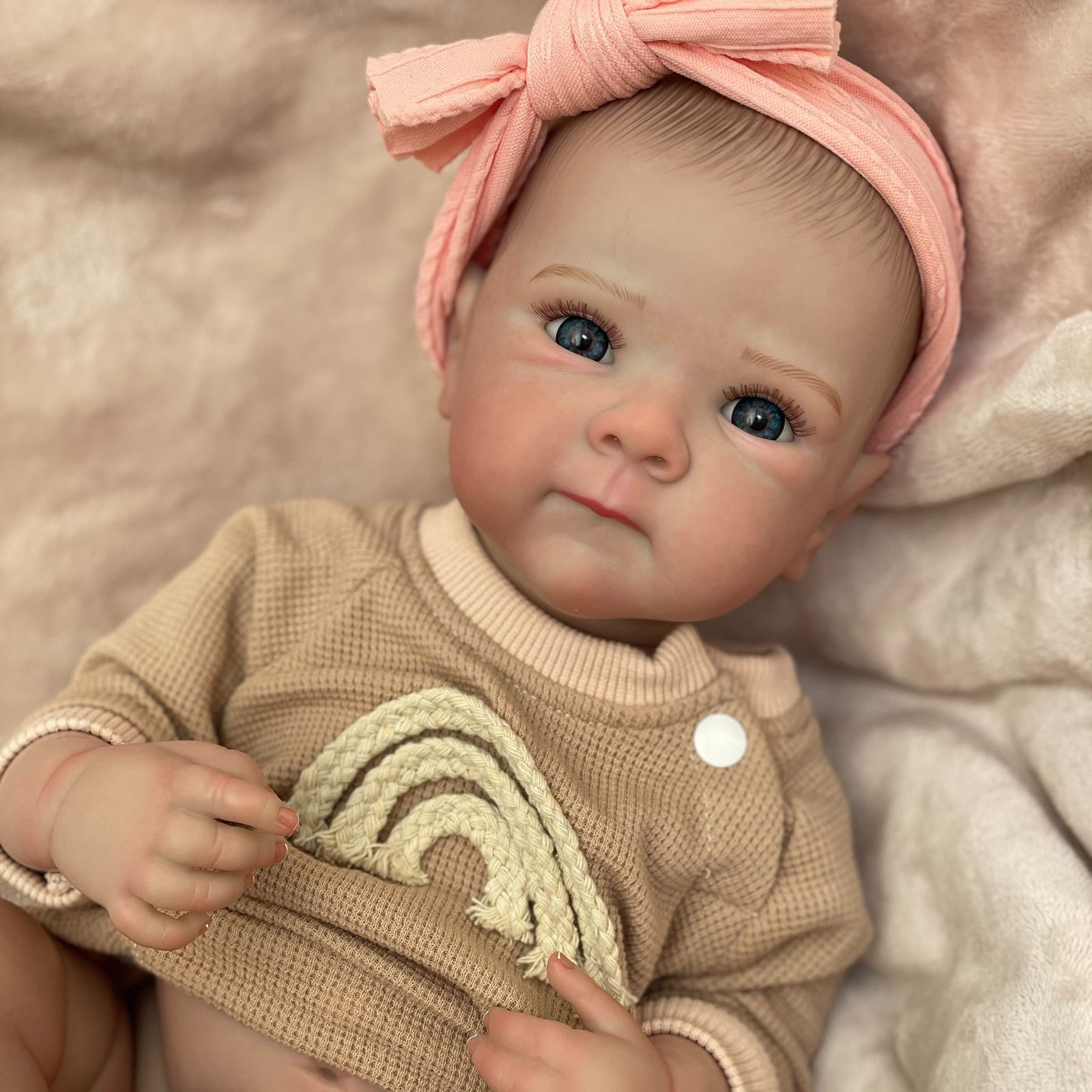 リアルな19インチ】リボーンドール 赤ちゃん人形 全身ビニール製