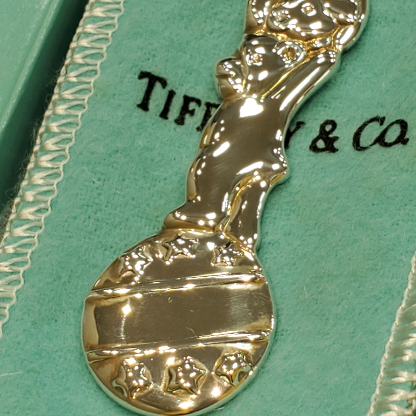 EL6 TIFFANY&Co. ティファニー シルバー カトラリー ベビー スプーン 925 テディベア MK11256