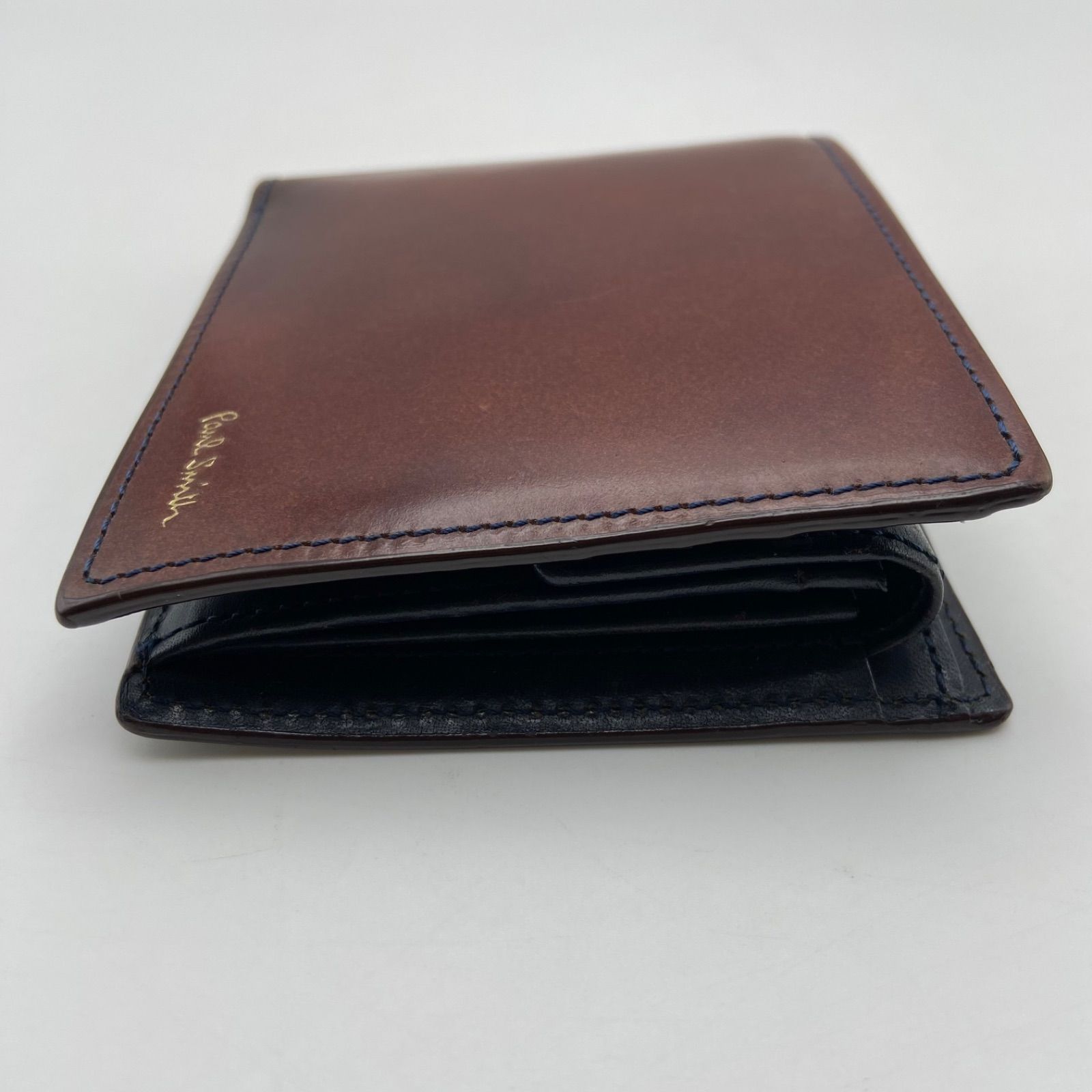 Paul Smith ポールスミス 二つ折り財布 コードバン レザー ブラウン