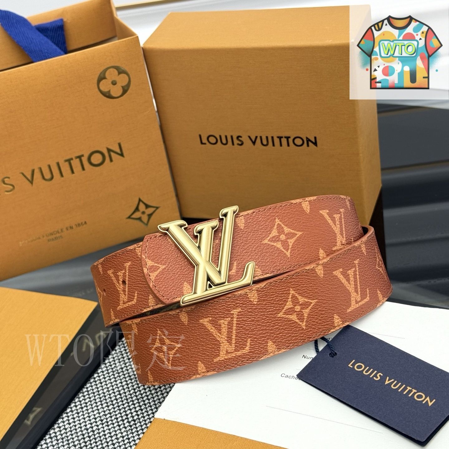 WTO通販 LV Dimension ルヴィトン ディメンション ダブルフェイスベルト-WTO輸入-OUG97