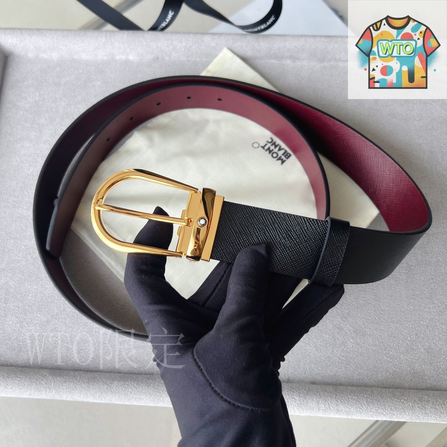 WTO通販 Horseshoe Buckle ホースシューバックル レザーベルト-WTO輸入-OVN49