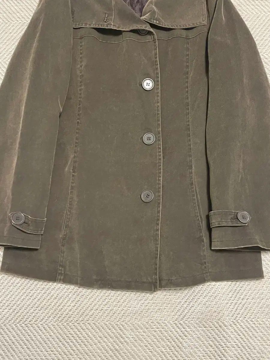 CHISOTTO ピーチ ウォッシュ コットン ダブルブレスト ジャケット J03275