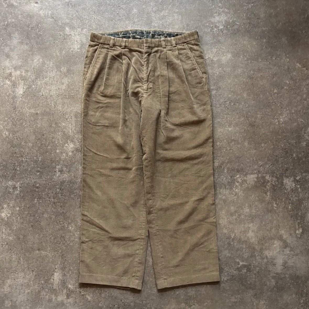 80年代 80s Eddie Bauer エディーバウアー コーズ コーデュロイパンツ ベージュ ペイズリー