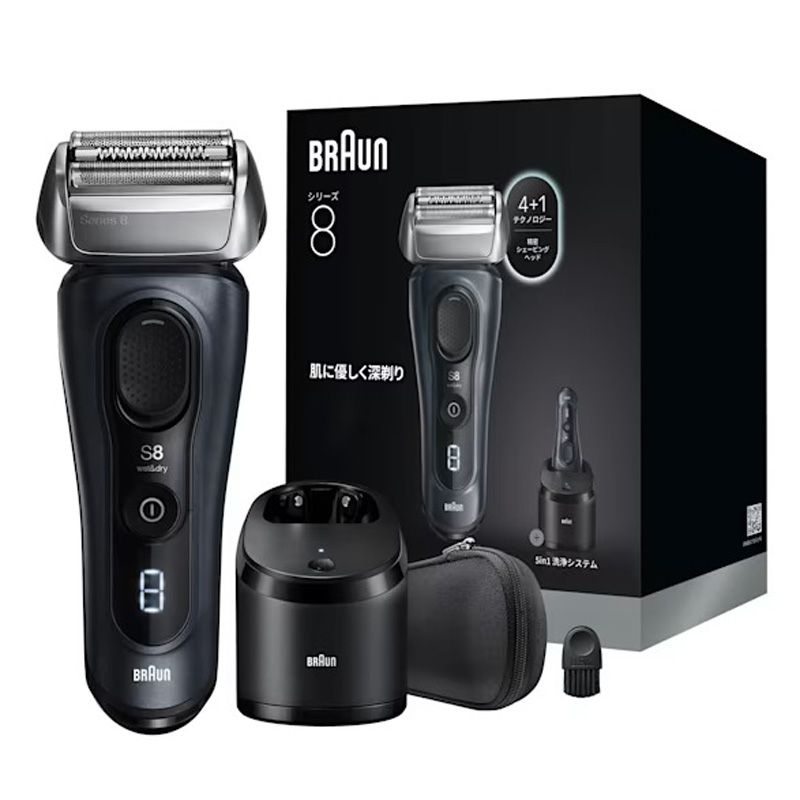 メーカー BRAUN ブラウン 電気シェーバー Series 8 8663cc 4カットシステム搭載 お風呂剃り対応