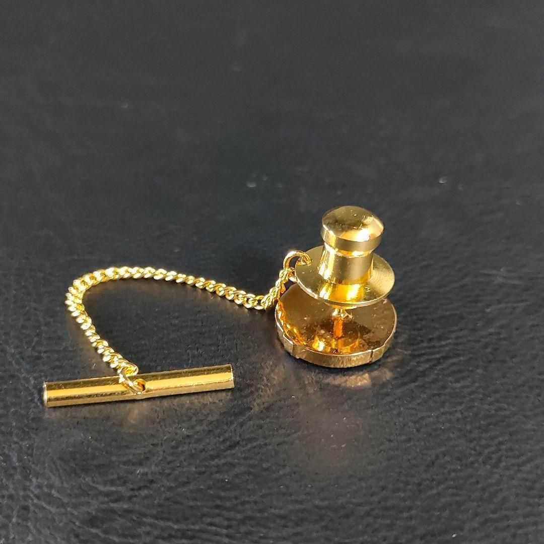 驚異の Celine セリーヌ タイピン タイタック ゴールド ブラック 馬車