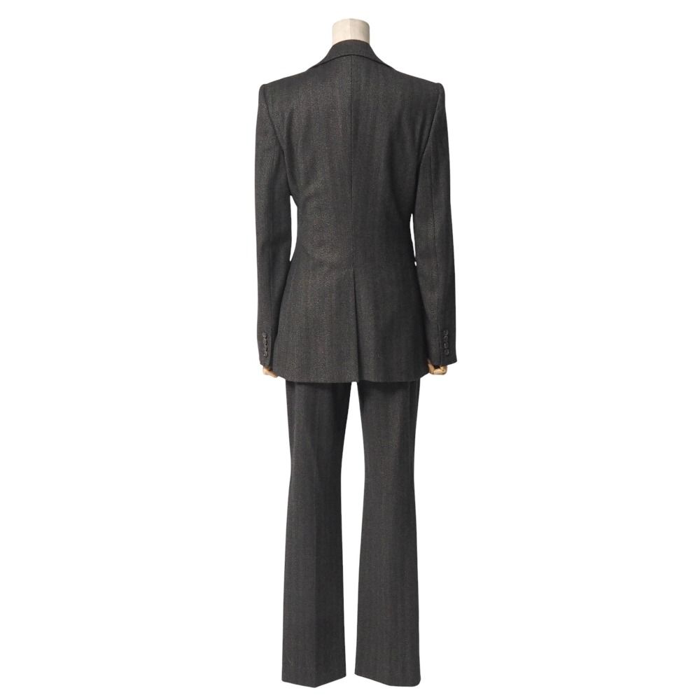 DOLCE-GABBANA ドルチェアンドガッバーナ パンツスーツ サイズ42 スリーピース ブレザー テーラード ジャケット ベスト ジレ フ パンツ スラックス ブランド古着 20251112 RA6489