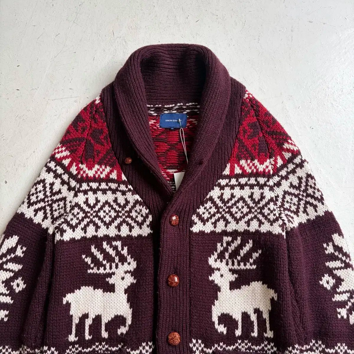 Union Station ヴィンテージ カウチン カーディガン M