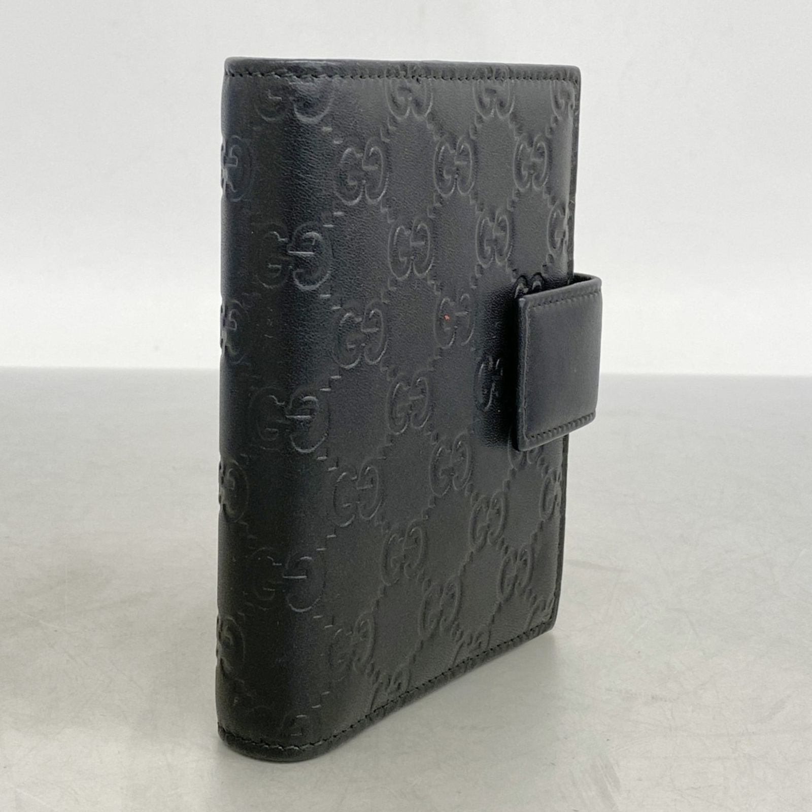 グッチ Gucci 手帳カバー グッチシマ 115240 レザー ブラック シャンパンメンズ レディース