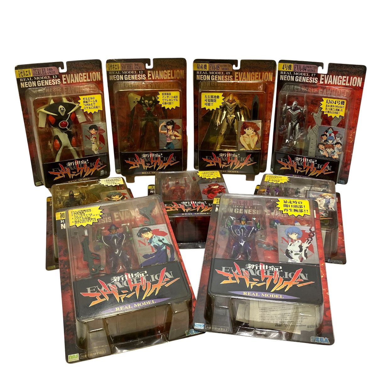 仮 新世紀エヴァンゲリオン REAL MODEL 01 02 03 07 09 11 13 17 8体おまとめ