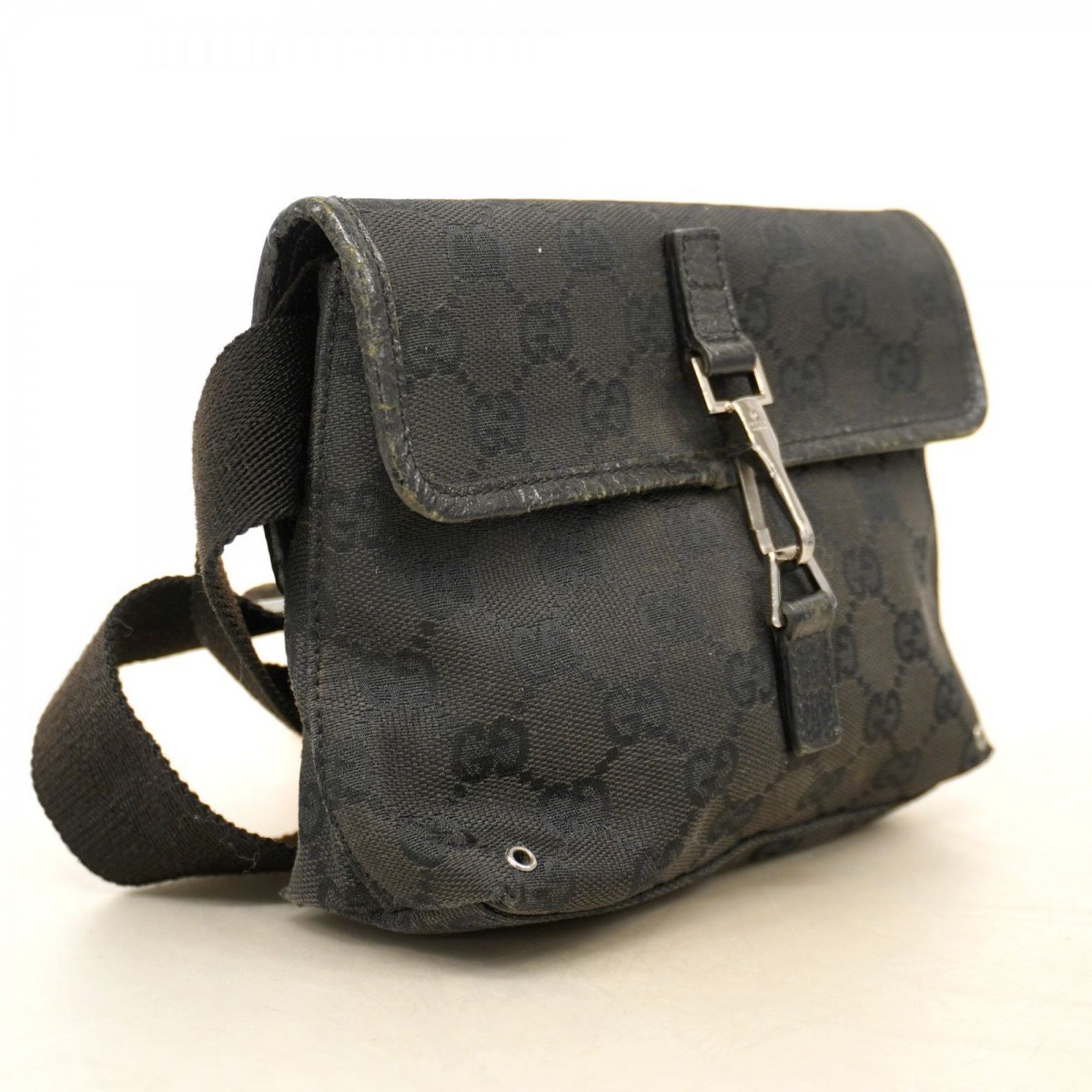 グッチ Gucci グッチ ウエストバッグ GGキャンバス 92543 キャンバス ブラック メンズ レディース