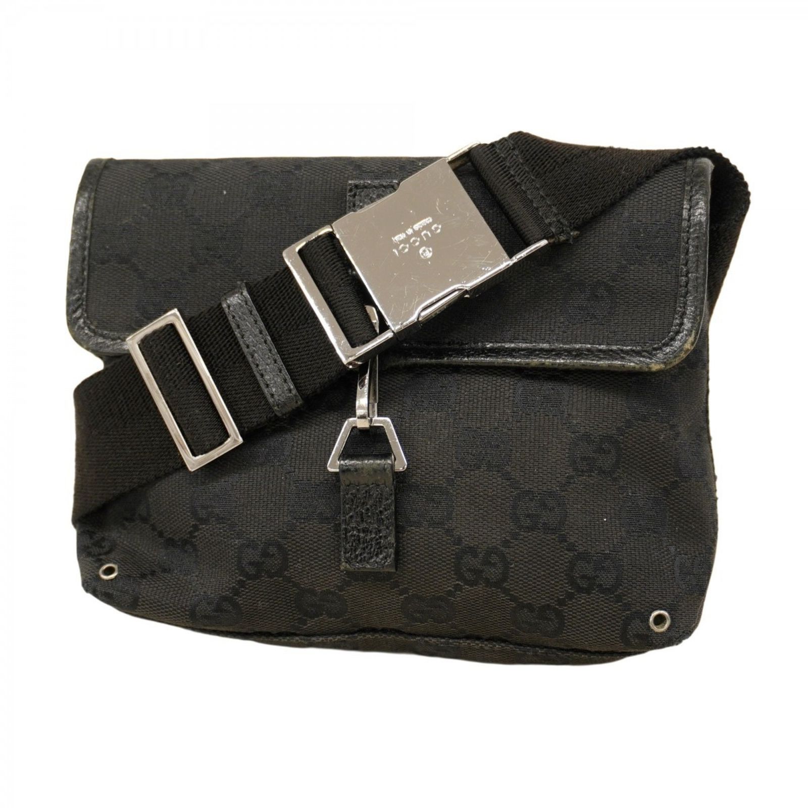 グッチ Gucci グッチ ウエストバッグ GGキャンバス 92543 キャンバス ブラック メンズ レディース