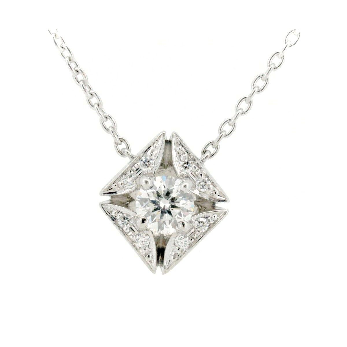 フォーエバーマーク ダイヤモンド ネックレス 0.30ct 0.03ct Pt850