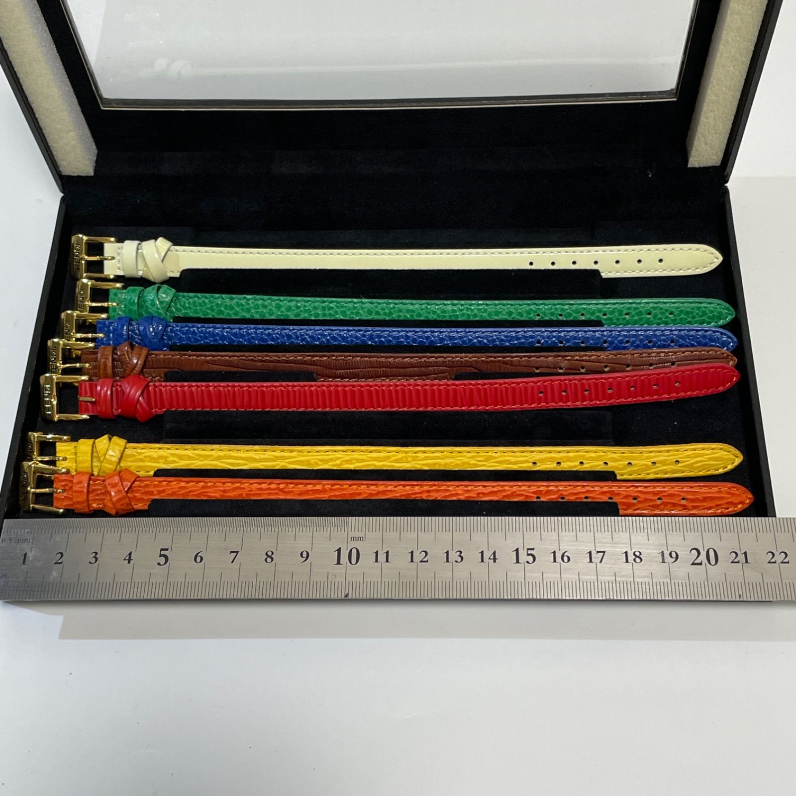 FENDI フェンディ 時計ベルト レザー ストラップ セット 6本 ケース