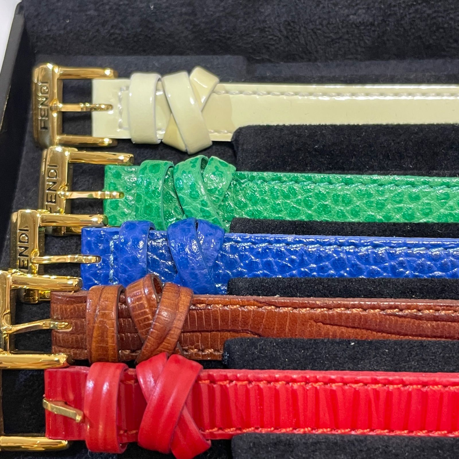 箱付き】i284 FENDI フェンディ レザー ベルトセット 多色 メンズ