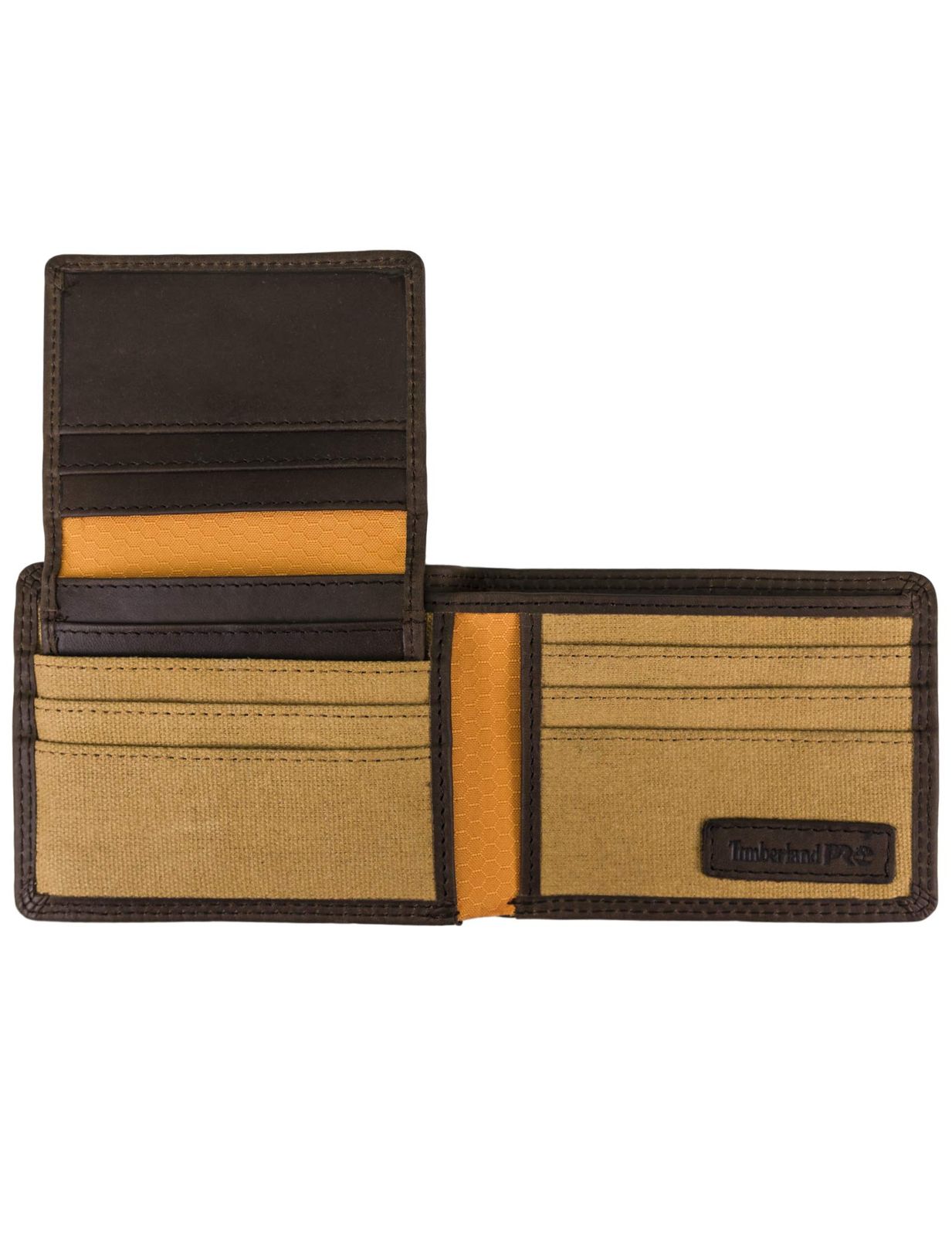 Timberland PRO Men s Leather RFID Wallet with Removable Flip Pocket Card Carrier Dark Brown Pullman On ダークブラウン プルマン One Size