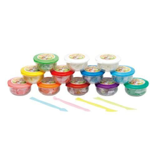 3営業日で発送 銀鳥産業 Ginchosangyou こむぎねんど こむぎんちょ 11色セット ヘラ4本付 041-086 入数 24