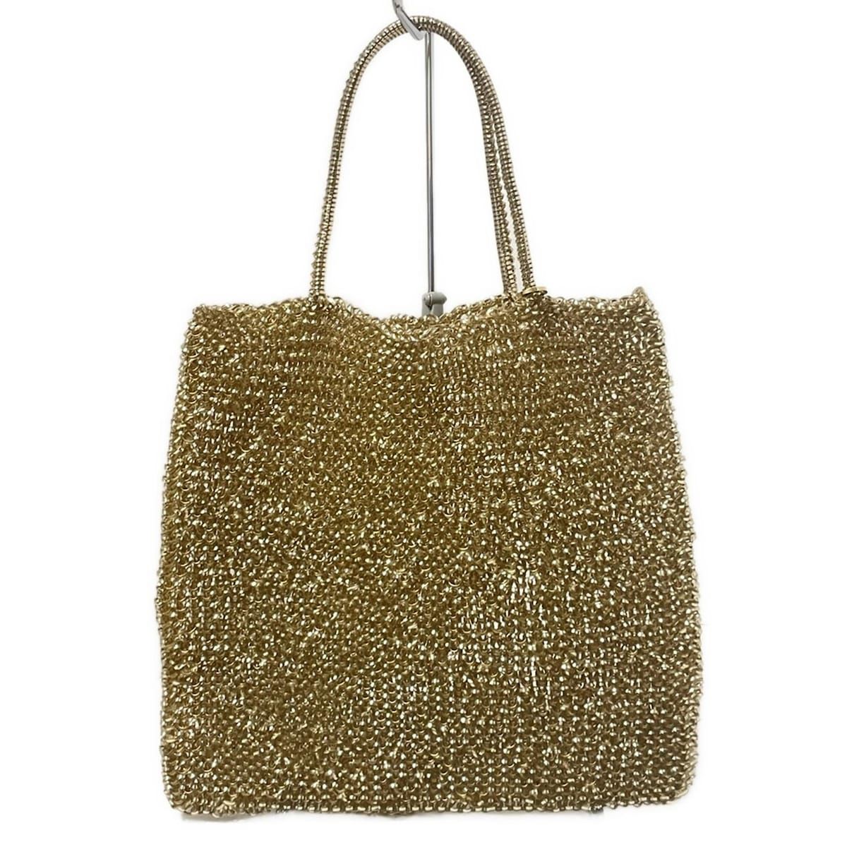 ANTEPRIMA(アンテプリマ) トートバッグ ワイヤーバッグ シャンパン