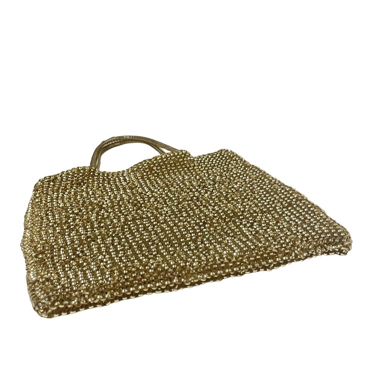 ANTEPRIMA ゴールド トートバッグ ANTEPRIMA(アンテプリマ) トートバッグ ワイヤーバッグ シャンパン