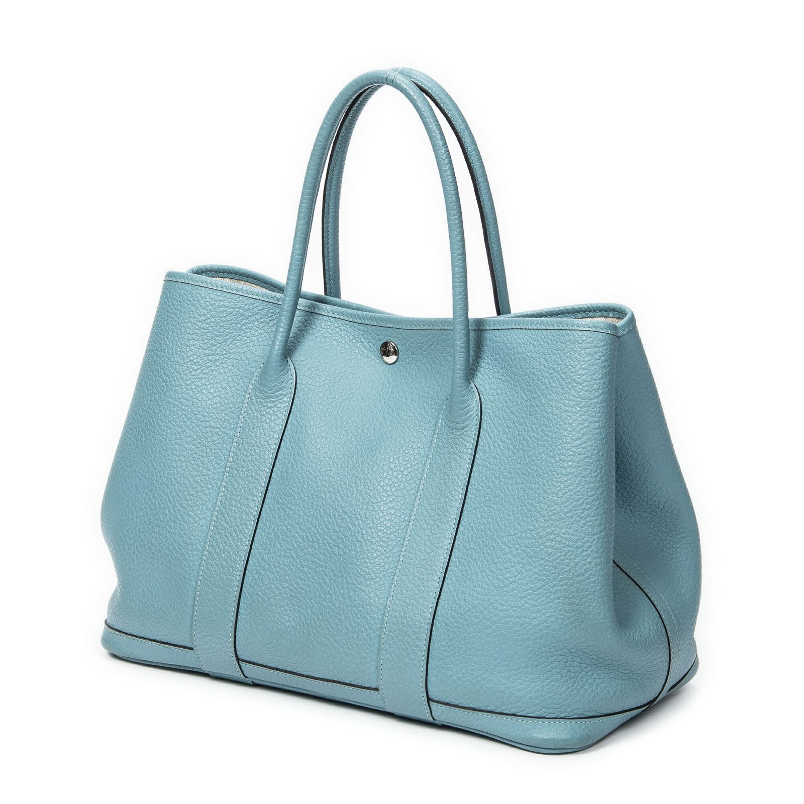 HERMES エルメスガーデンパーティーブルージーンズネゴンダレザーA