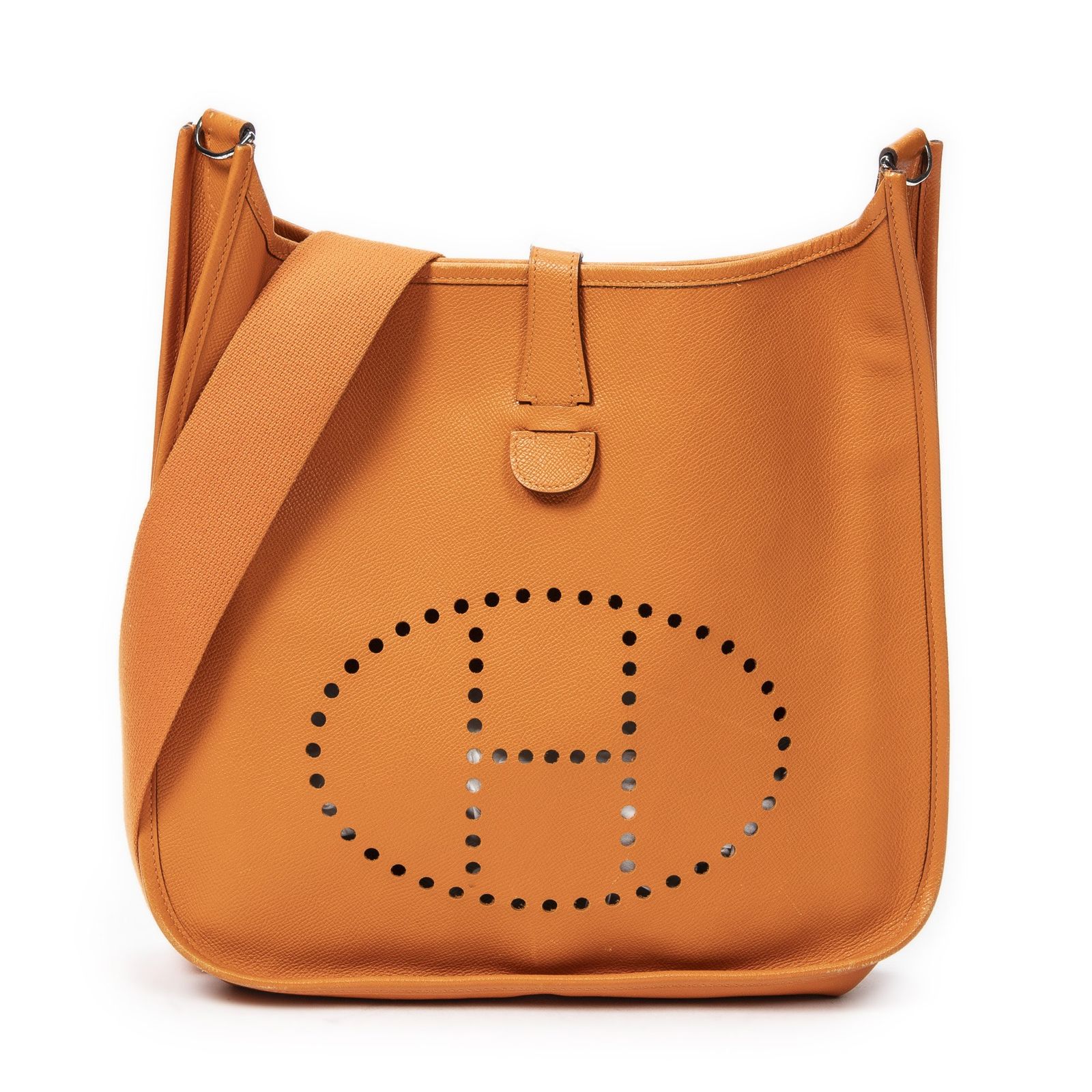 HERMES エルメスエヴリンIオレンジエプソムレザーA