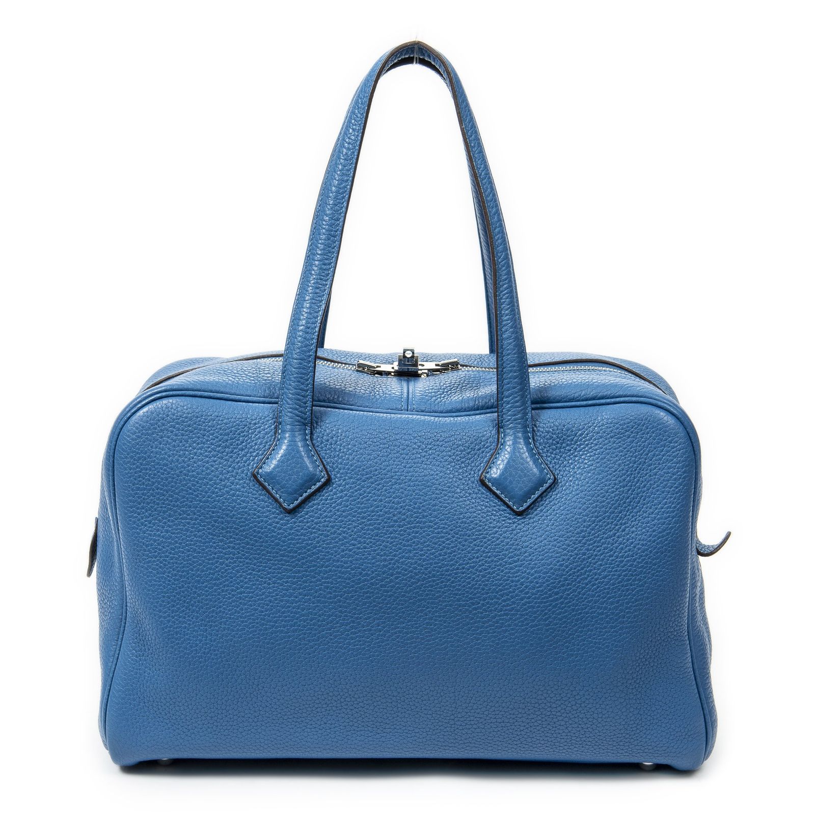 HERMES エルメスヴィクトリア エランブルーパラダイスクレマンスレザーA